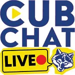 Graphic for Cub Chat Live podcast